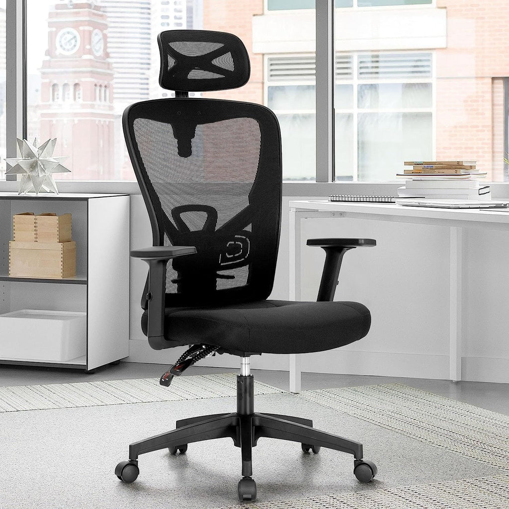 High Back Mesh Office Chair with Headrest Q5548