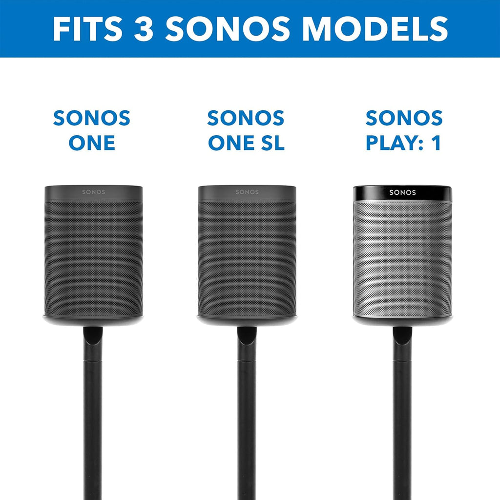 Matte Black Speaker Floor Stand I89016