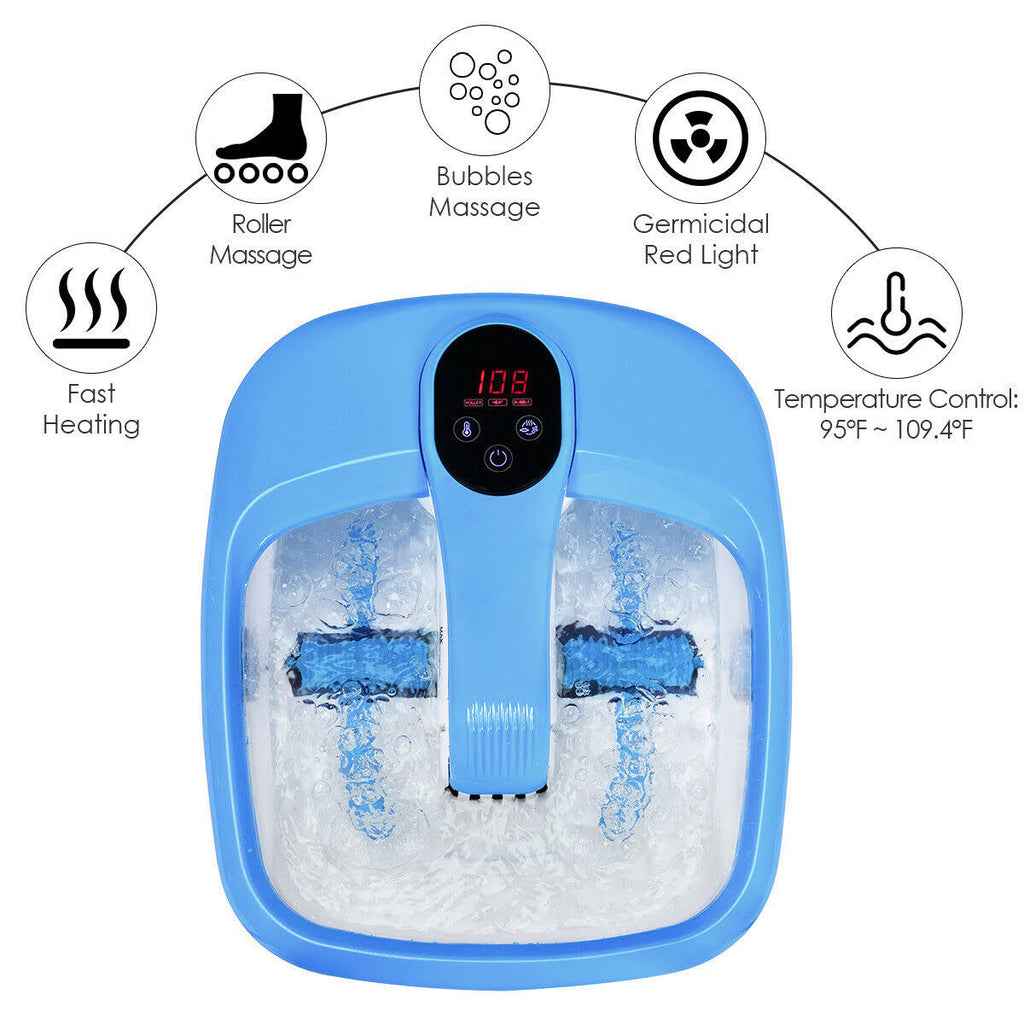 Blue Electric Foot Bath Massager S825