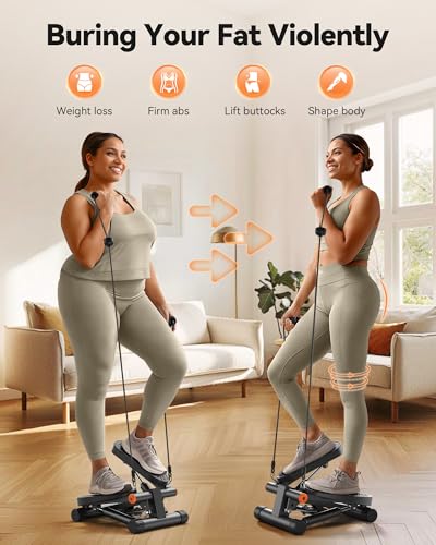 Mini Stepper with Resistance Bands and LCD Monitor P8757