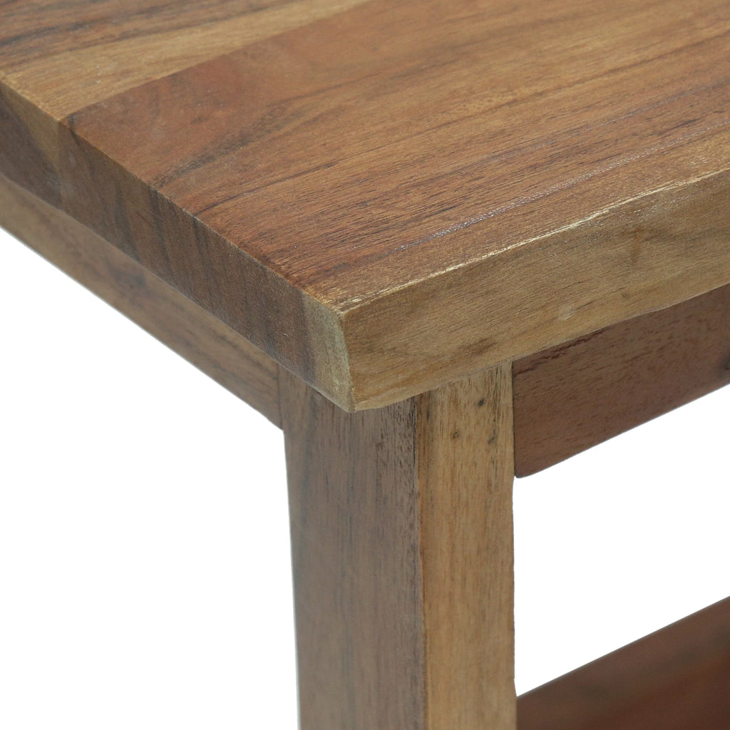 Acacia Wood Nesting Coffee Table, 3 Piece, Walnut R8108