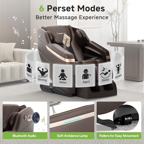 Full Body Zero Gravity Shiatsu Massage Chair Recliner with Heat and Foot Massage G333