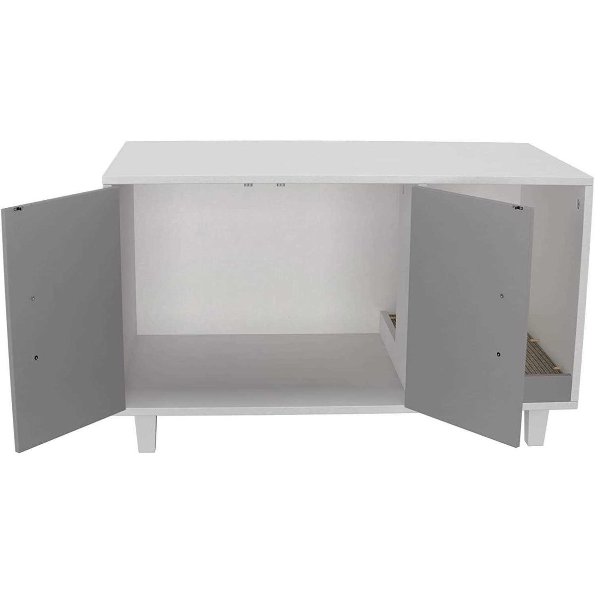 Cat Litter Box Enclosure with Scratch Pad I8269