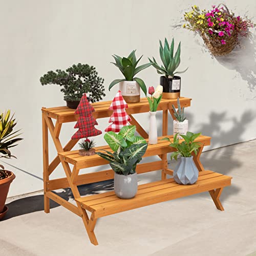 3 Tier Wood Plant Stand F786926