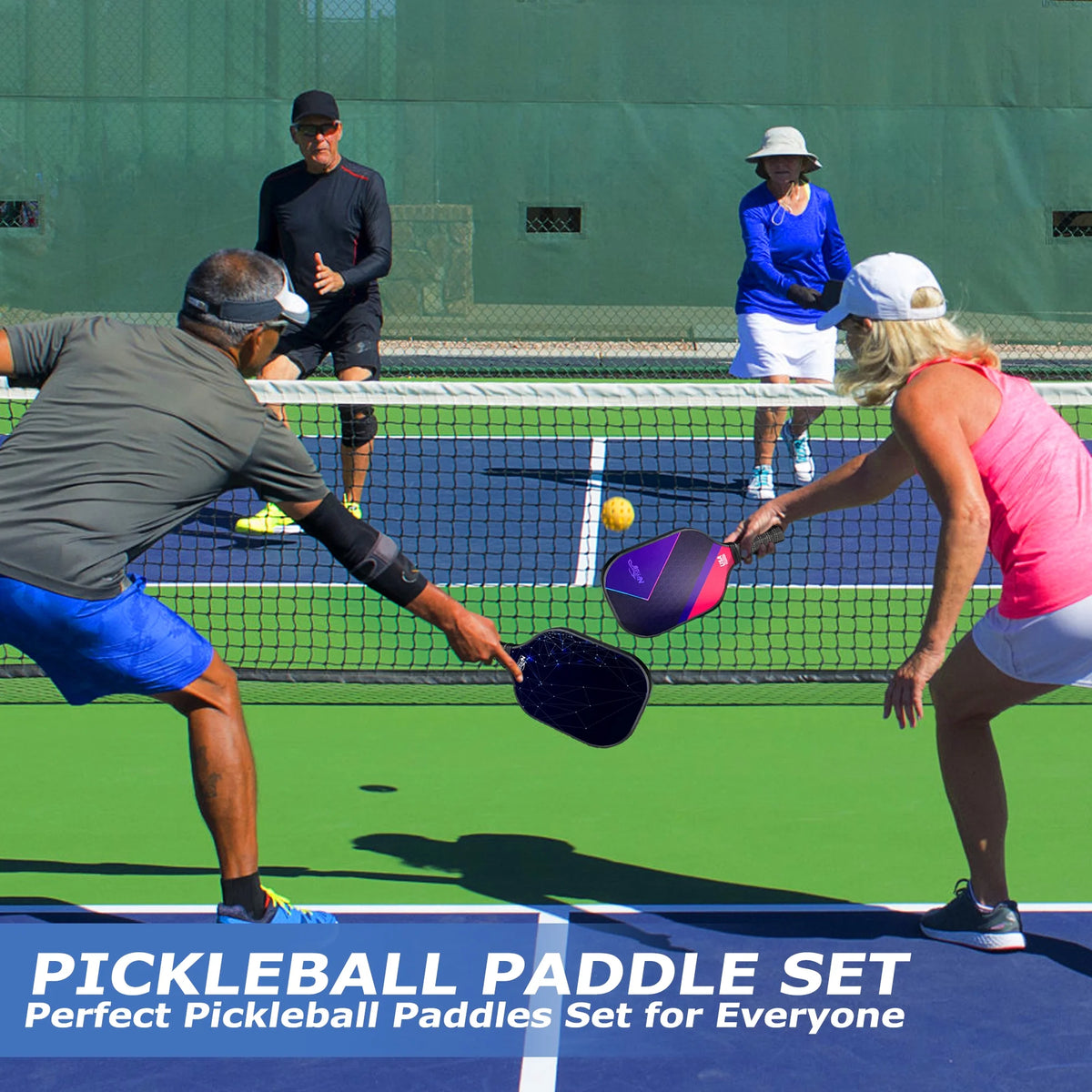 USAPA Approved Fiberglass Pickleball Set of 2 R30898