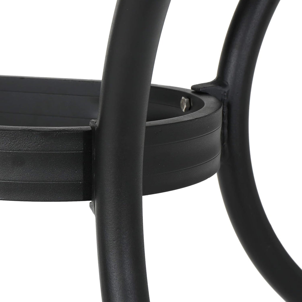 Black Sand Cast Aluminum Rectangle Table P488