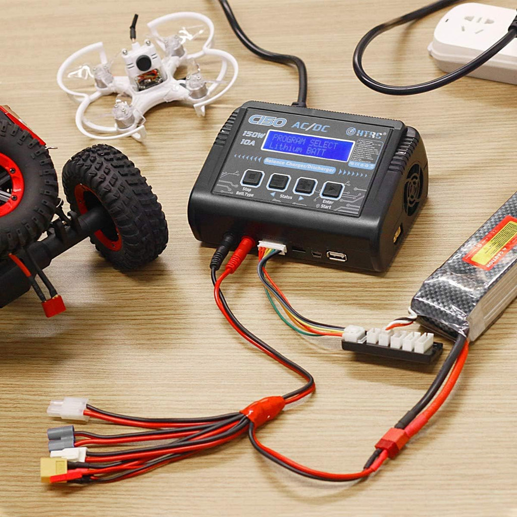 150W 10A 1-6S AC/DC LiPo Battery Balance Charger E8162