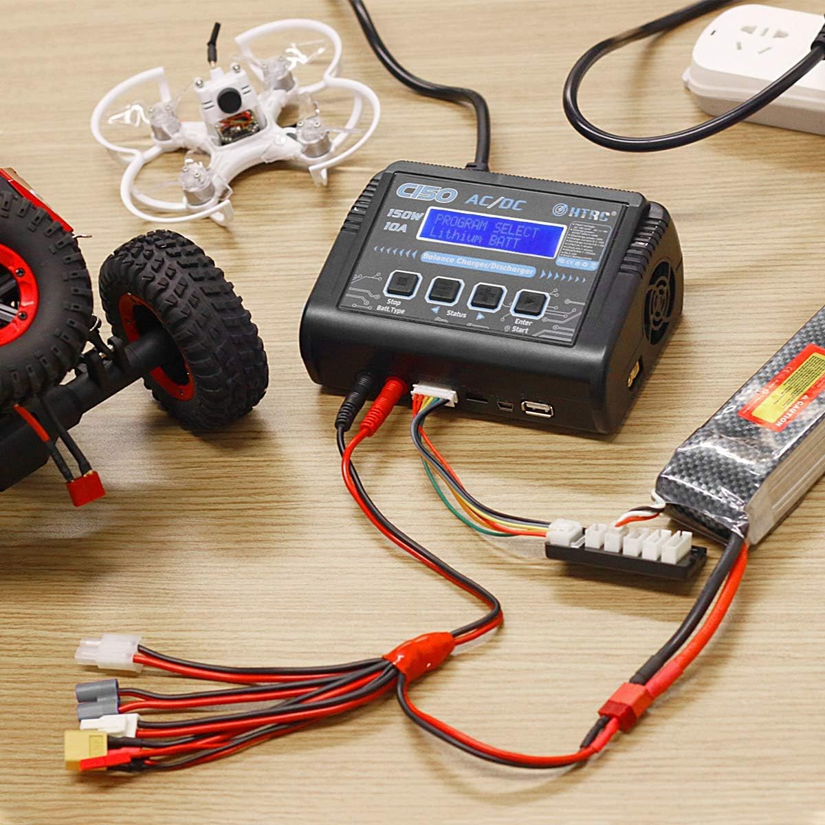 150W 10A 1-6S AC/DC LiPo Battery Balance Charger E8162