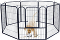 Dog Playpen Outdoor with Doors T22316
