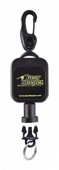 Retractable Lanyard, 14In, Black/Orange D791