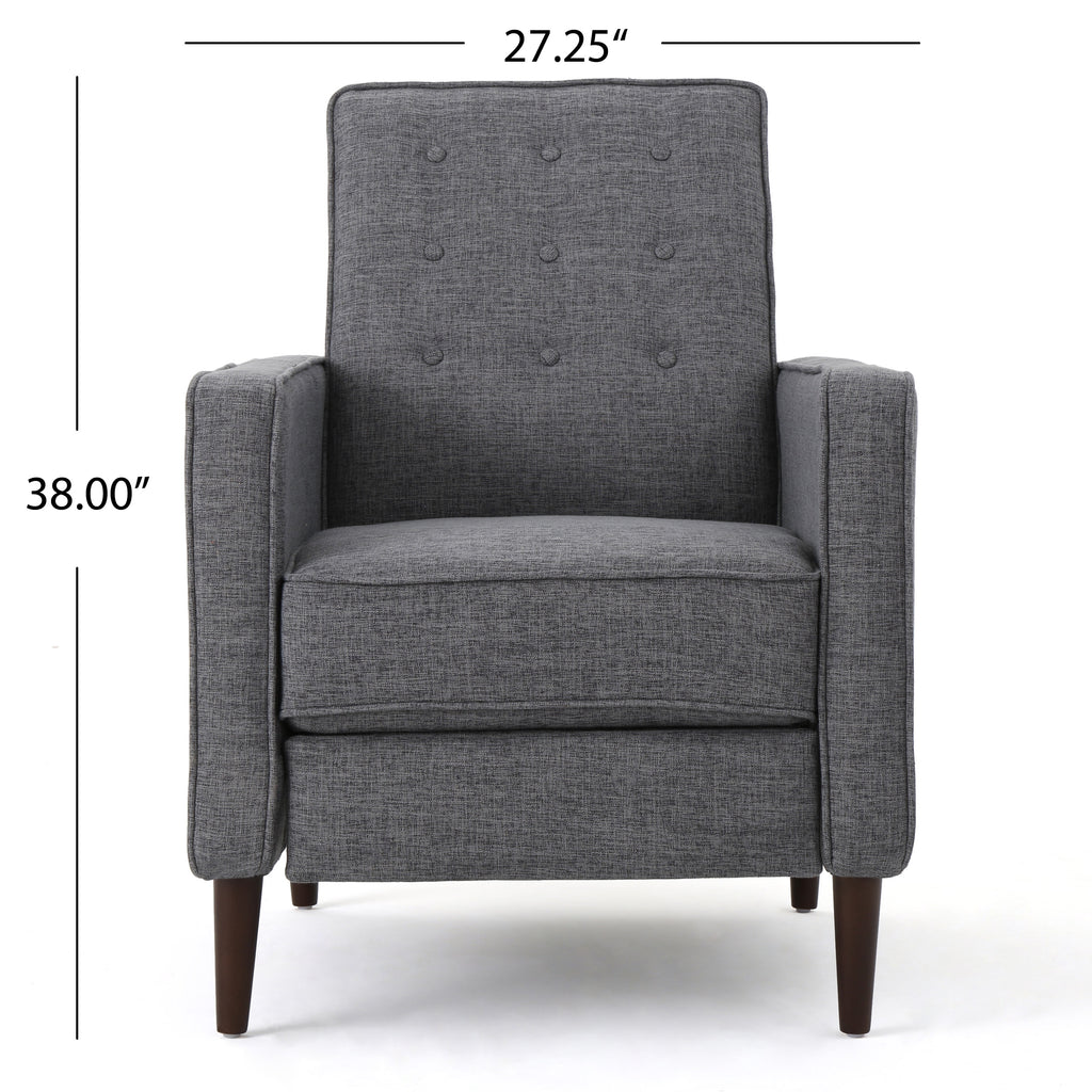 Grey Fabric Recliner U64375