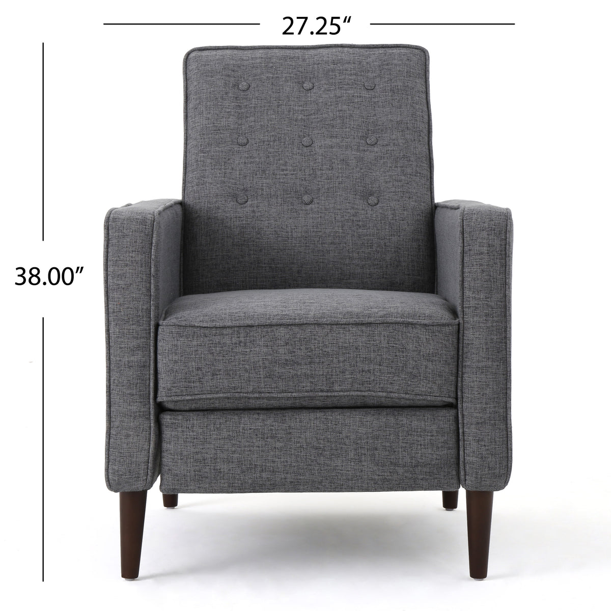 Grey Fabric Recliner U64375
