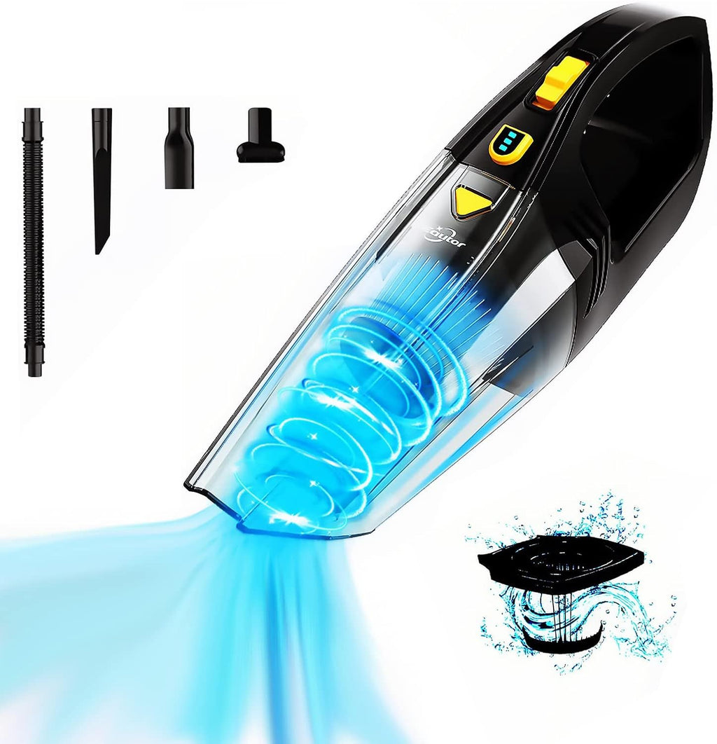 Cordless Handheld Vacuum 120W 8000Pa Black Pack of 2 B904