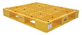 Yellow Polyethylene Pallet with 4 Way Entry Z497