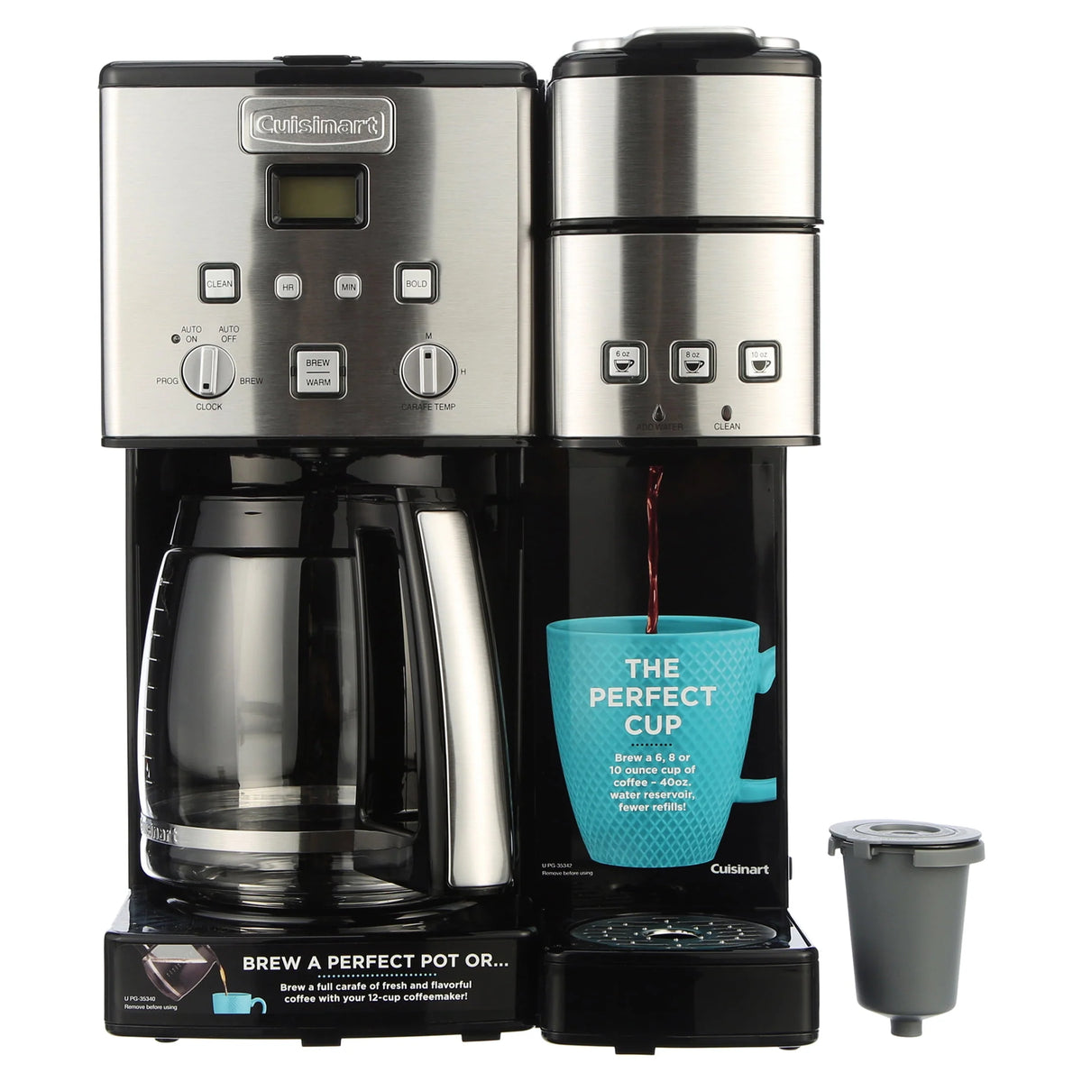 12 Cup Coffeemaker and Single-Serve Brewer H8833