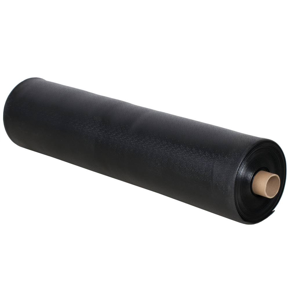 Black Vinyl Carpet Protection Runner Mat, 60 ft Roll N8480