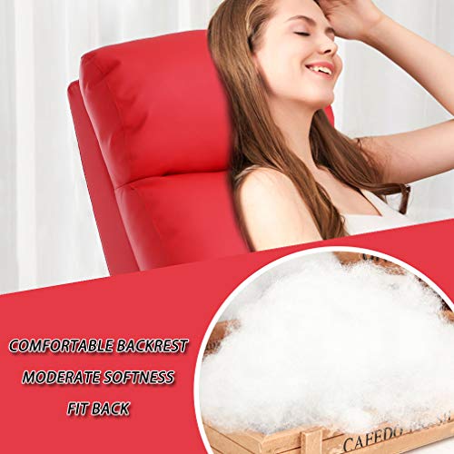 Brown Leather Recliner Chair with Lumbar Support O99817