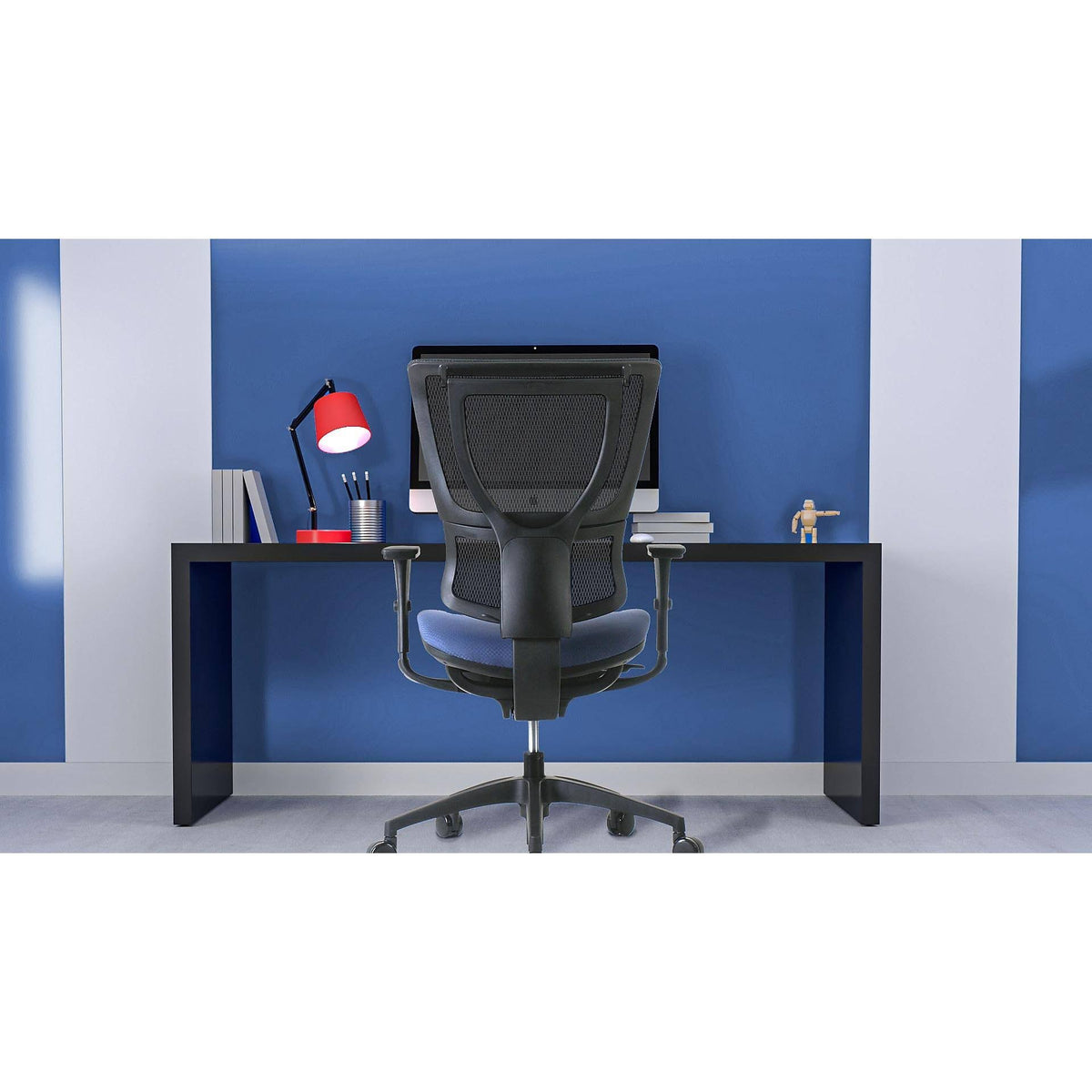 Blue/Black Mesh Back Task Chair J29888