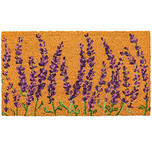 Lavender Coir Door Mat 17x30 inches P11821