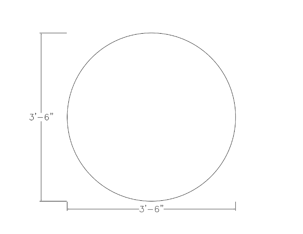 42" Round 4 Person Conference Table with Metal Base A57666