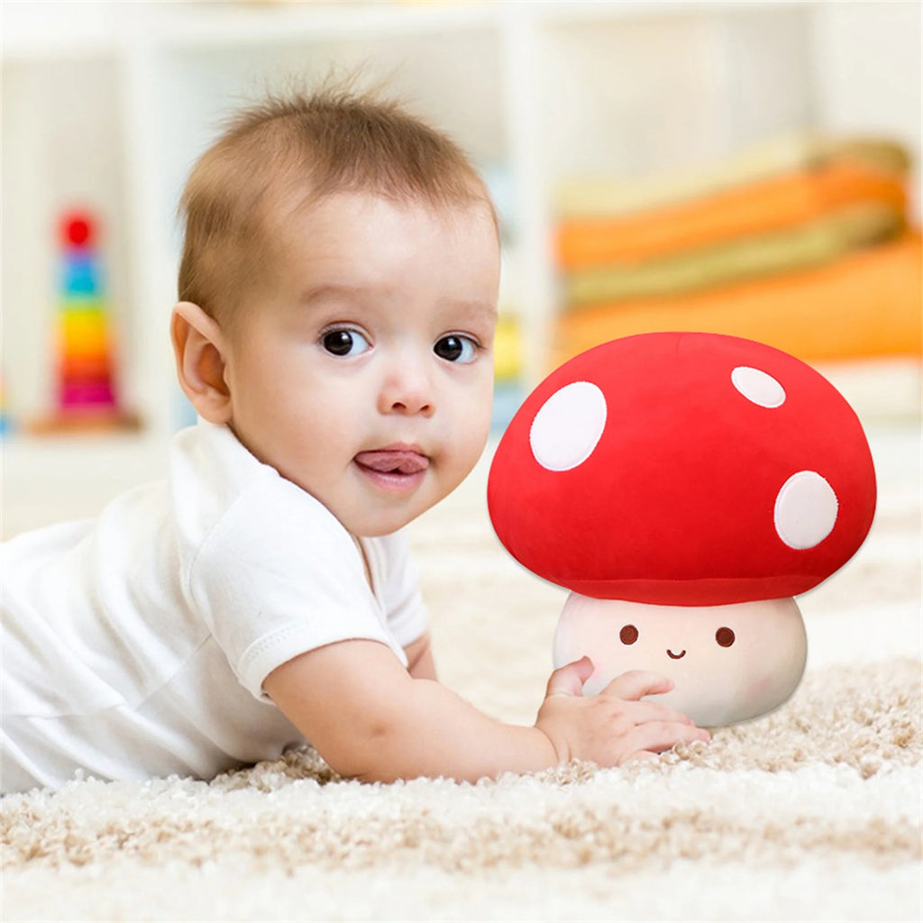 Cute Mushroom Shaped Plush Toy Stuffed Doll E907012