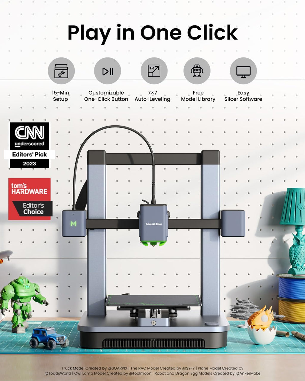 3D Printer and PLA+ Filament and Accessory Set Y242189