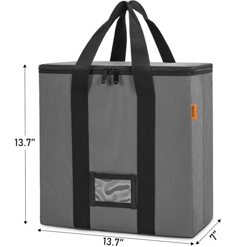 Vinyl Record Storage Box with Lids and Handle for 12 inch LP V163965