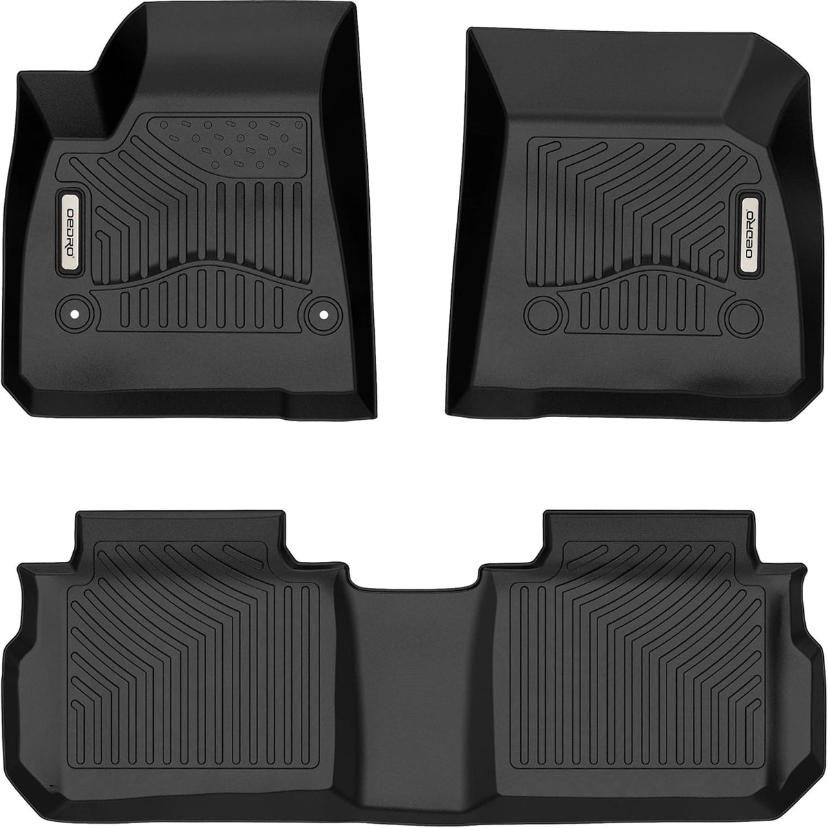 Black TPE All Weather Floor Mats K35426