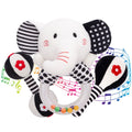 3PCS Soft High Contrast Black and White Baby Rattles V78995
