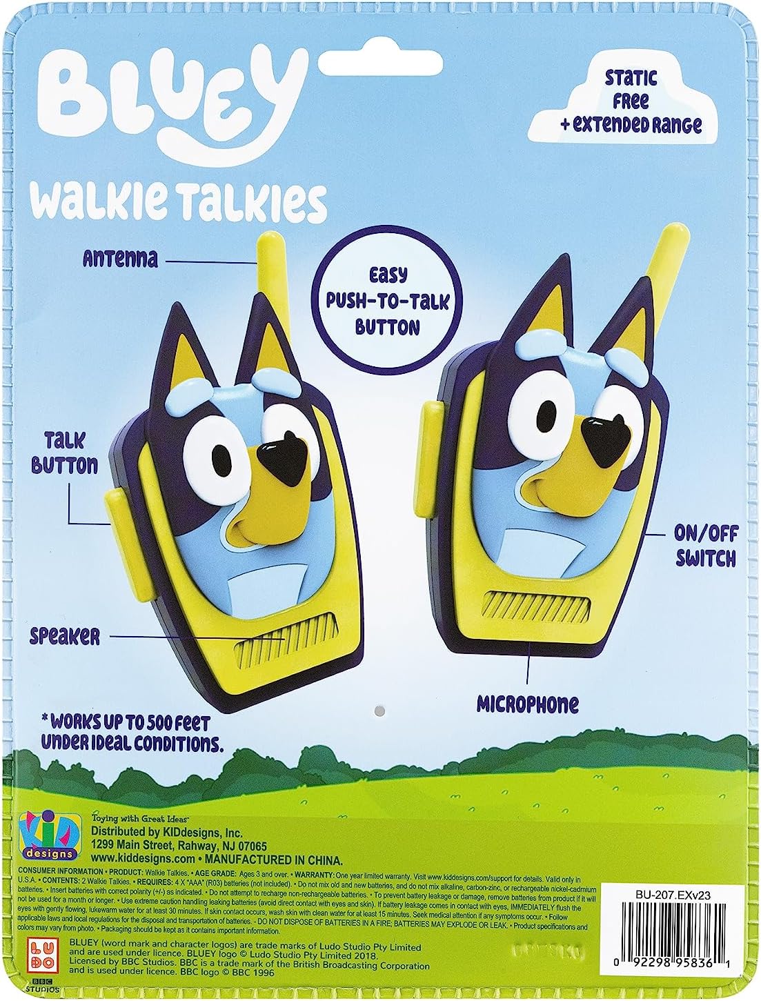 Bluey Toy Walkie Talkies M8682