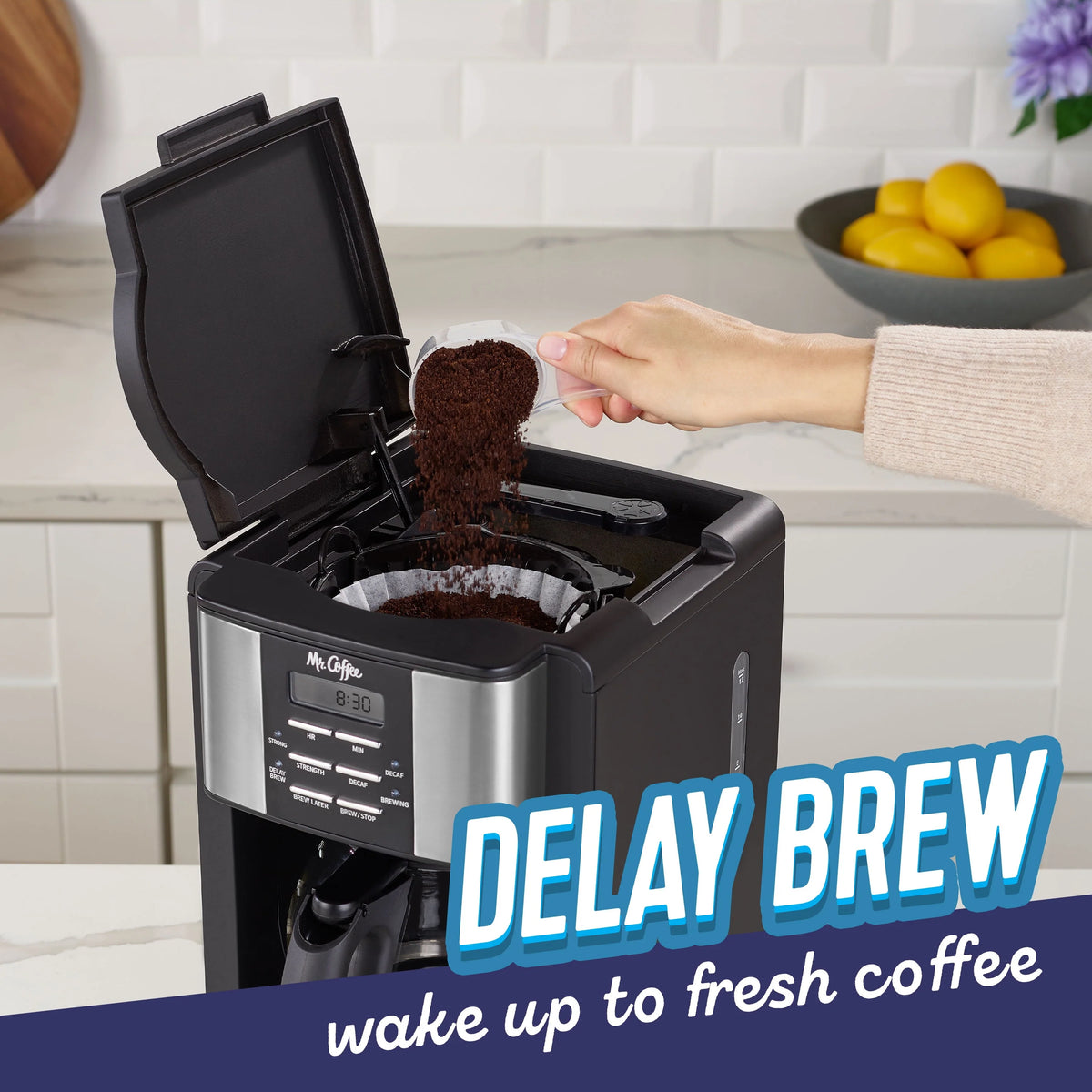 12 Cup Coffee Maker with Decaf Function Q759