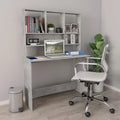 Desk with Shelves Concrete Gray Q54473