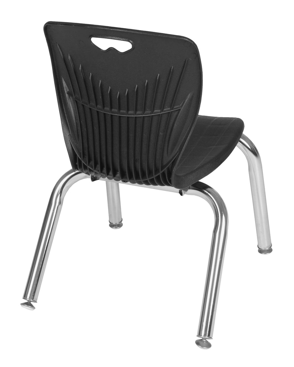 72x22 Height Adjustable Classroom Table - Grey & 2 Stack Chairs - Navy Blue S218419