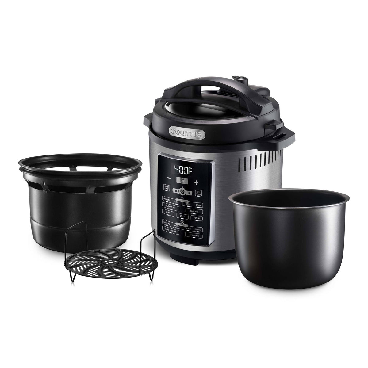 One-Lid Pressure Cooker Air Fryer V4958
