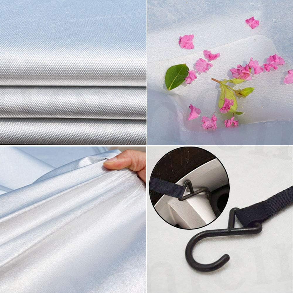 Half Car Cover with Cotton Waterproof Dustproof UV Resistant Snowproof Universal D655