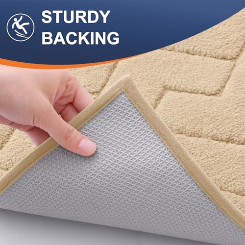 Grey 30x20 Non-Slip Washable Microfiber Dog Door Mat N9230