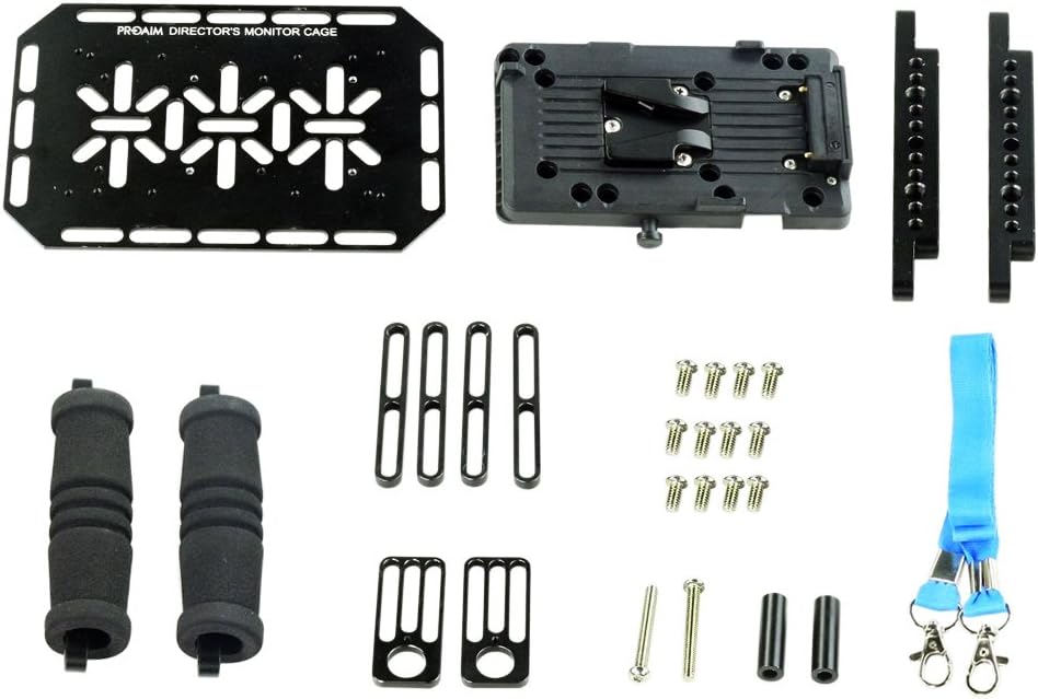 Monitor Cage for 4 to 7 LCD Monitor Display with V-Mount Battery Plate M92989