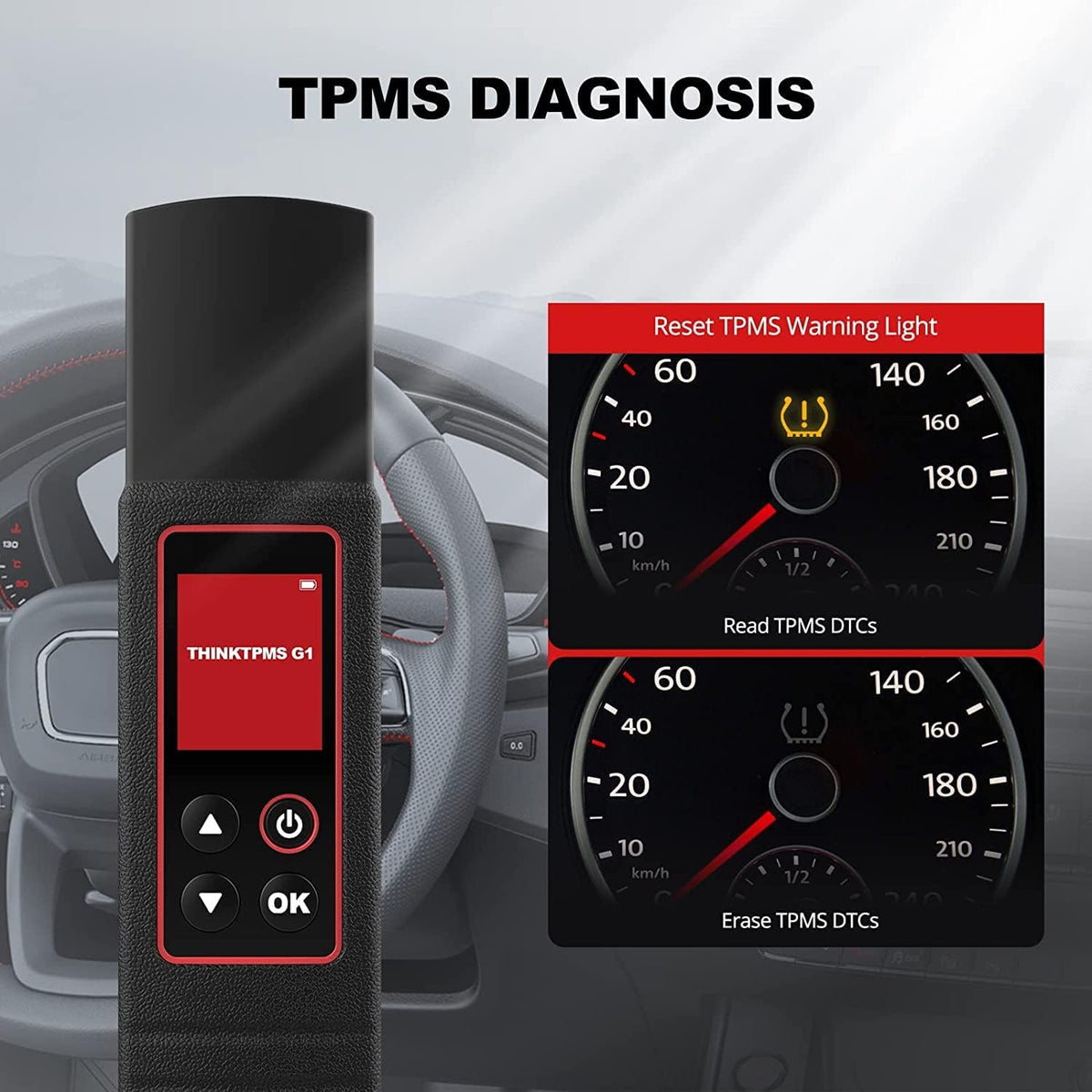 TPMS Relearn Tool 315/433MHz Universal Sensors Programming Tool S97420