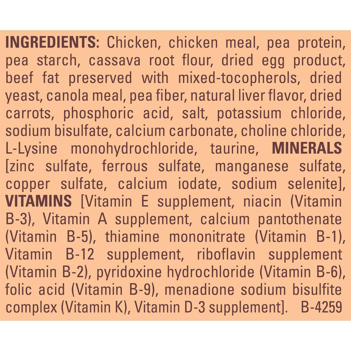 Grain Free White Meat Chicken & Egg Recipe Dry Cat Food L101