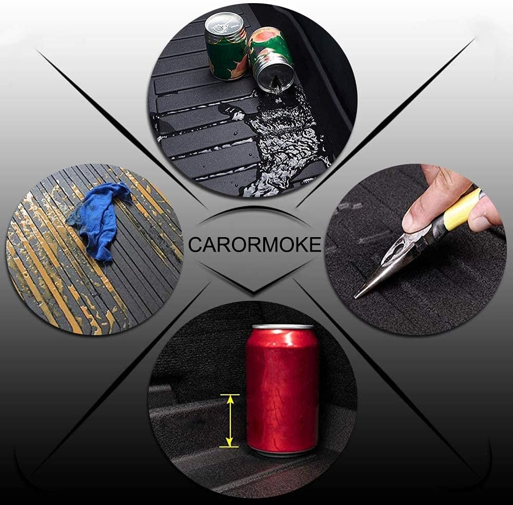 Black Cargo Liner Trunk Mat Tray Pack of 2 M2845