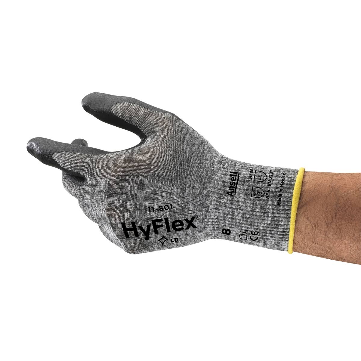 Foam Nitrile Coated Gloves Gray/Black Medium Carton of 12 Pairs G10986