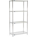 Chrome Wire Shelving Starter Unit, 5 Tier K434588