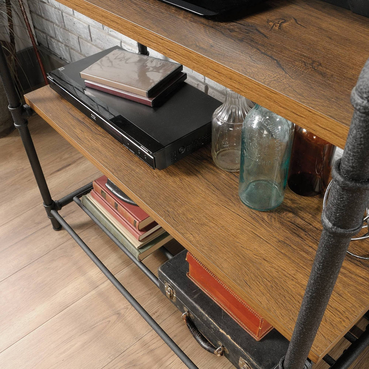 Checked Oak Console Table A42442