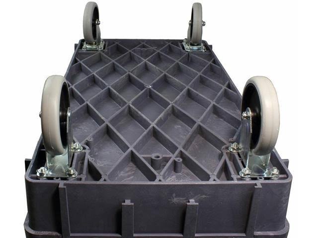 500 Pound Polypropylene Rolling Cart C6778