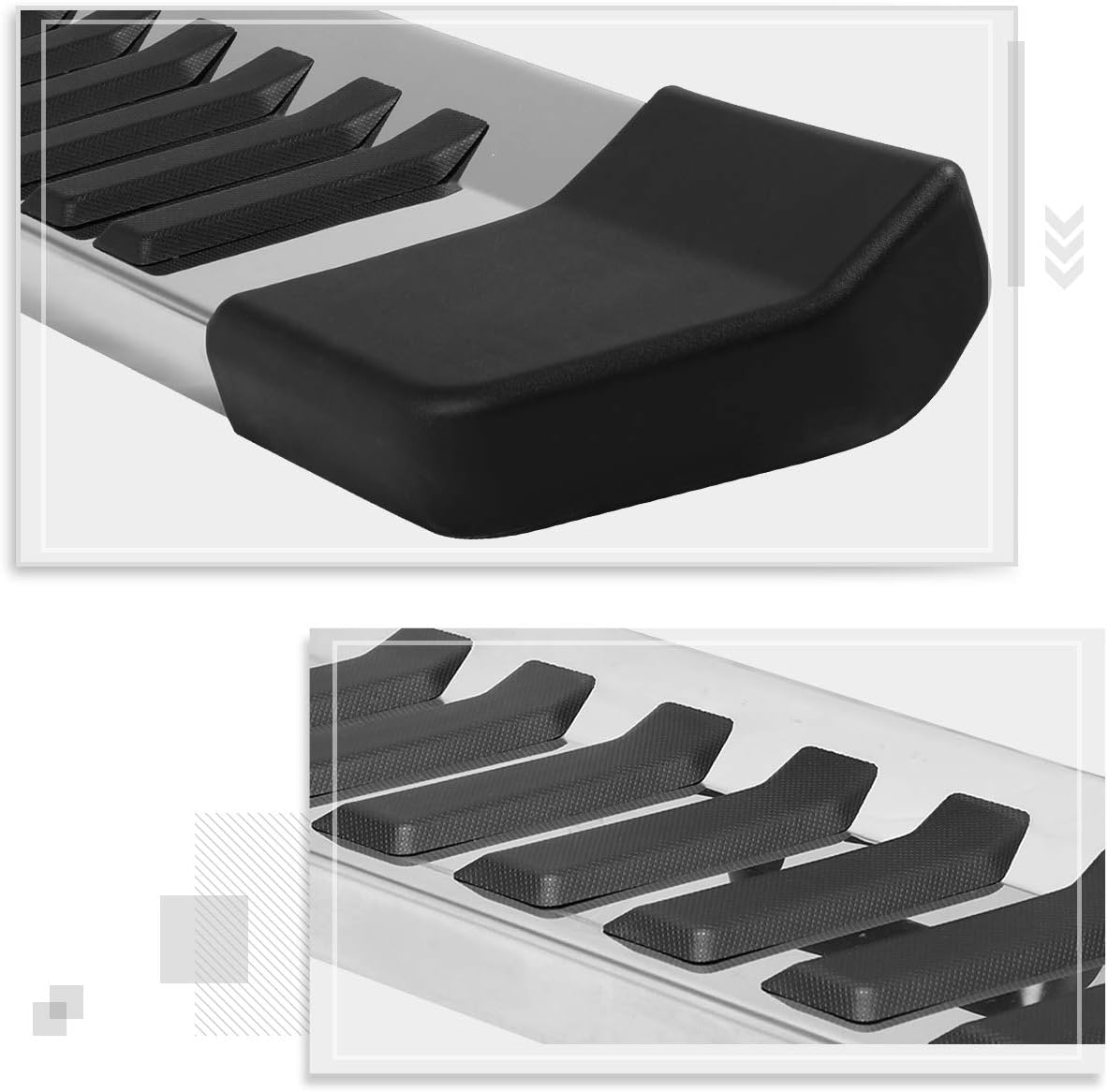 6 Inch Stainless Chrome Running Boards Side Step Bars P20679