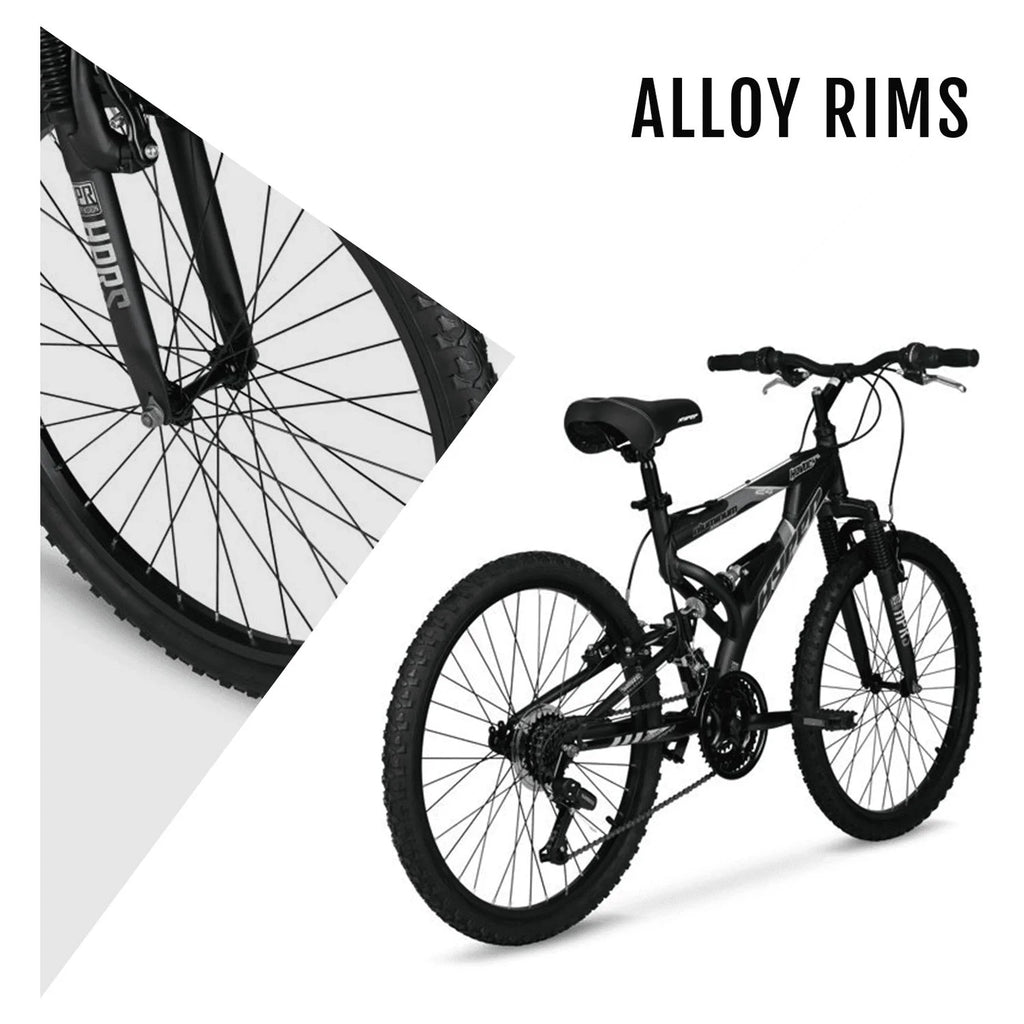 24 Boy's Black Mountain Bike X385