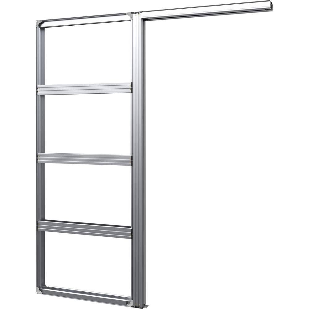 Silver Aluminum Pocket Door Frame U82020