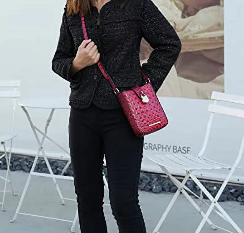 Faux Crocodile Embossed Vegan Leather Crossbody Bag K142