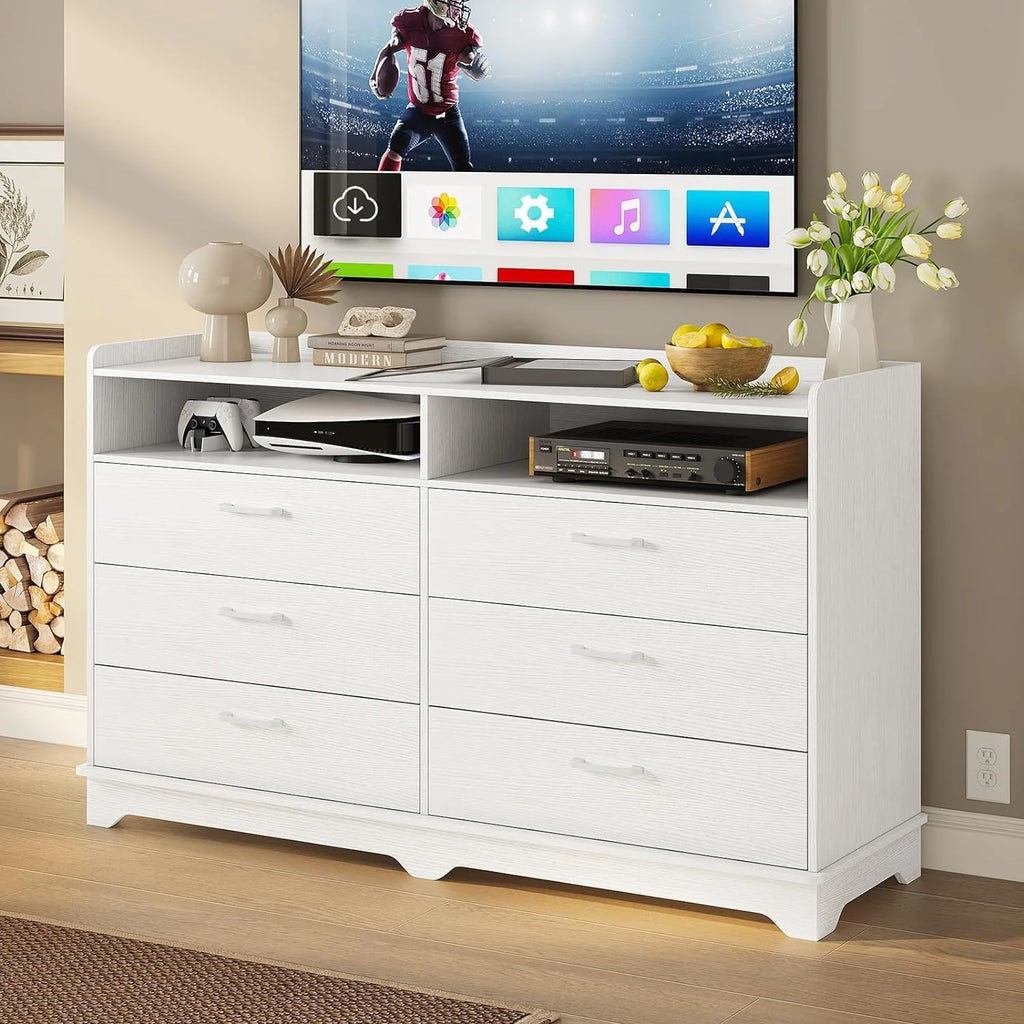 Black 6 Drawer Dresser H4833