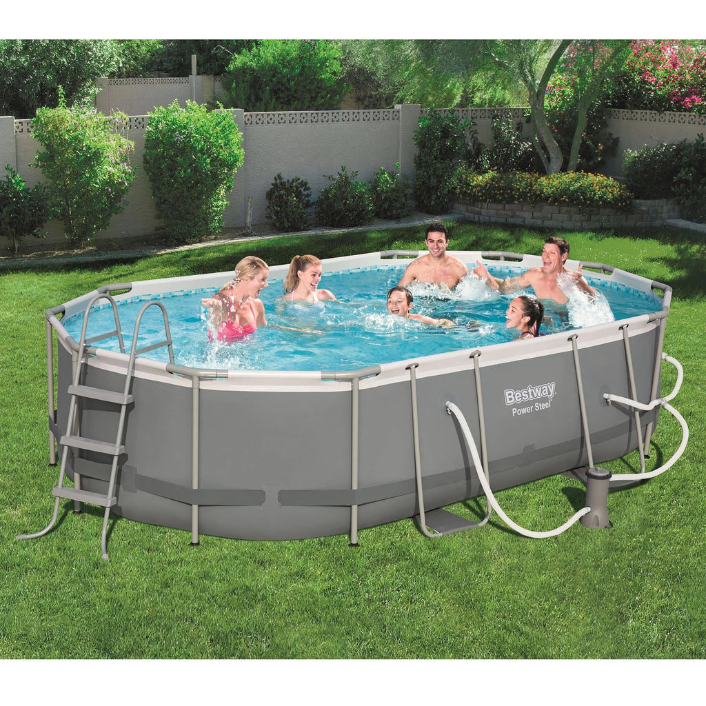 16x10x3.5 Foot Above Ground Swimming Pool Set with Pump M59882